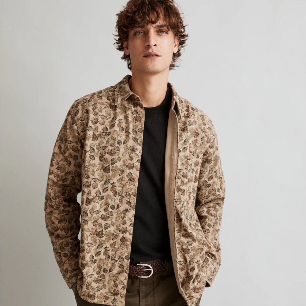 🌤️ Sunday Flannel Easy Long-Sleeve Shirt – Size Small | Soft & Relaxed Fit